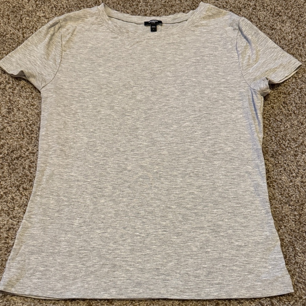 Express fitted ribbed tee